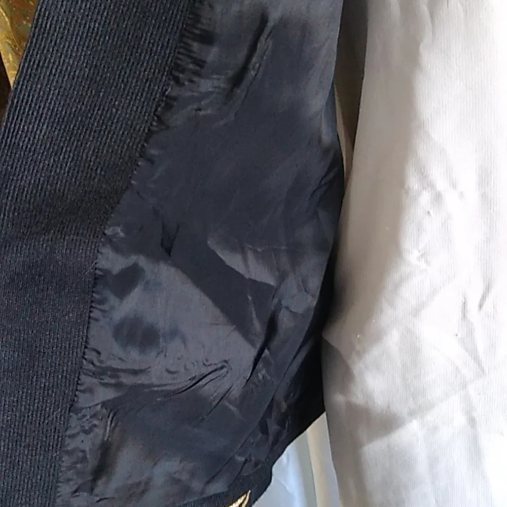Black and Gold  women's blazer - Picture 8 of 12